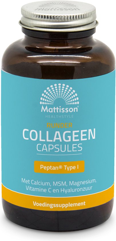 Mattisson - Runder Collageen Blend Peptan® Type I - 180 Capsules