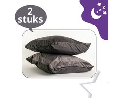 Beau Maison Velvet Kussenslopen (set van 2) Antraciet 60 x 70 cm