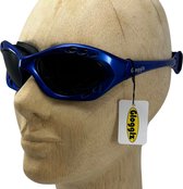 Glogglz® Cudaz - Gepatendeerde Zwembril & Zonnebril - Blauw - 100% UV-bescherming - Watersportbril - Triathlon