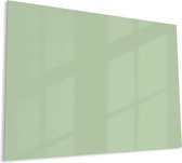 Designglas Glazen Whiteboard - Gehard Glas - Magneetbord - Memobord - Magnetisch - Krasbestendig - Frameless - 90x65cm - Willow Green