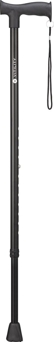 VITILITY Wandelstok - Zwart - Verstelbaar - Ergonomisch - Wandelstokken