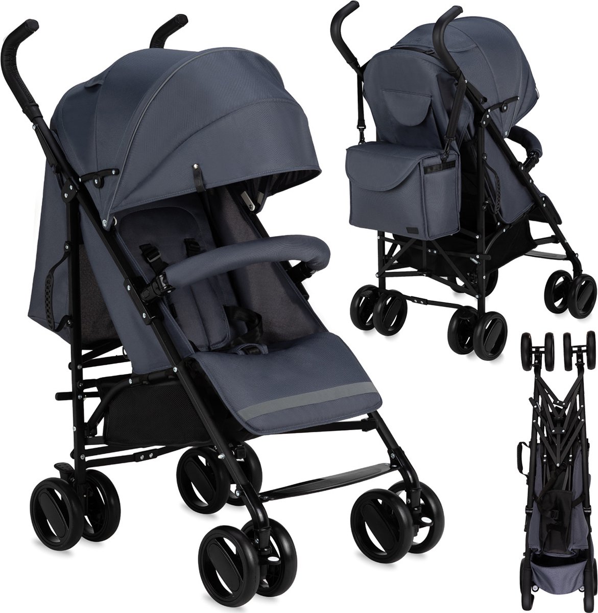MoMi Akira - Buggy - Grijs (geschikt van 6mnd thumbnail 6
