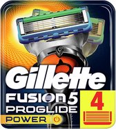 Gillette - Fusion5 - ProGlide Power - Scheermesjes/Navulmesjes - 4 Stuks