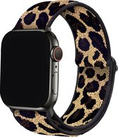 Innerlight® Nylon - Panterprint - 42/44/45/49mm - Nylon bandje geschikt voor Apple Watch - Geschikt als Apple watch bandje voor Series 1/2/3/4/5/6/7/8/9/SE/Ultra