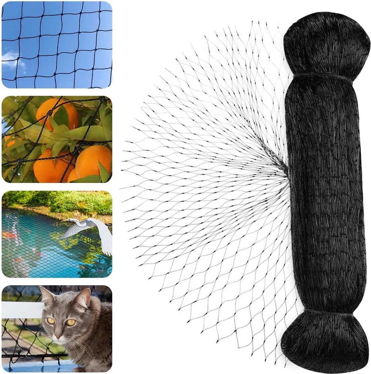Anti-vogelnet voor kippenhok 7.5 x 15 m leggings jachtnet vogelbeschermingsnet bird netting
