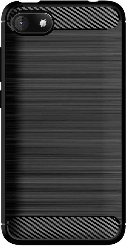 ebestStar - Coque compatible avec Wiko Sunny3 (Sunny 3), Etui Protection Motif Carbone, Antichoc Souple TPU, Noir