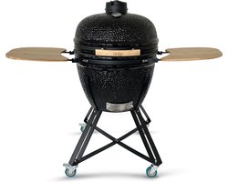 Grillx Kamado BBQ - 24 Inch - Incl. Hoes - Barbecue Egg - Houtskool Barbecue - Zwart - Ø 53cm