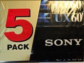 Sony ux 60 cassettes, paquet de 5