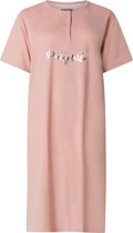 Chemise de nuit femme manches courtes Lunatex 614615 en rose taille M
