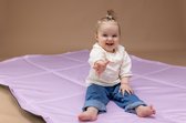 KidZ ImpulZ Speelkleed buiten - Buitenkleed baby - Waterafstotend & Afneembaar -140x200 cm - Lavendel