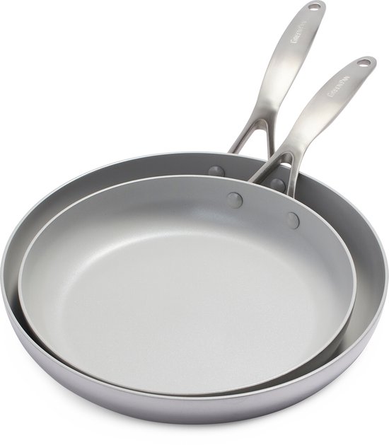 Foto: Greenpan venice pro evershine 2 delige koekenpannenset 26 en 30cm pfas vrij
