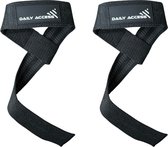 Daily Access - Lifting straps - Wrist straps - Fitness - Deadlift straps - Krachttraining - Straps - Gym Straps - Zwart