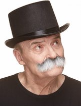 Grijze Nep Snor Snor En Wenkbrauwen 2 delig Grijze Nep Snor Snor En Wenkbrauwen 2 delig