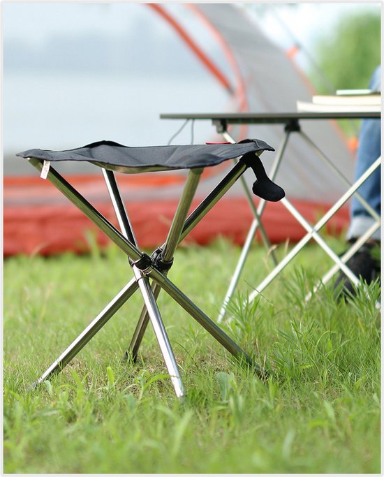 Opvouwbare kruk - Kruk - Mini - Campingstoel - Inklapbaar - Telescopische - Campingkruk met draagtas - geschikt voor metro-vissen - kamperen - bergbeklimmen - Toeristische Vissersstoel Krukje - Strandstoel - Lichtgewicht - 28*6*6cm Mini！ van Hapro — afbeelding 5