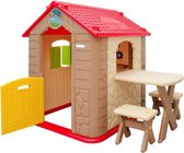 Speelhuisje voor Buiten - Buitenspeelgoed Jongens en Meisjes - Speelhuisjes - Speelhuis - Bruin