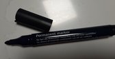 permanent marker stift zwart - 1-3mm punt - navulbaar - watervast