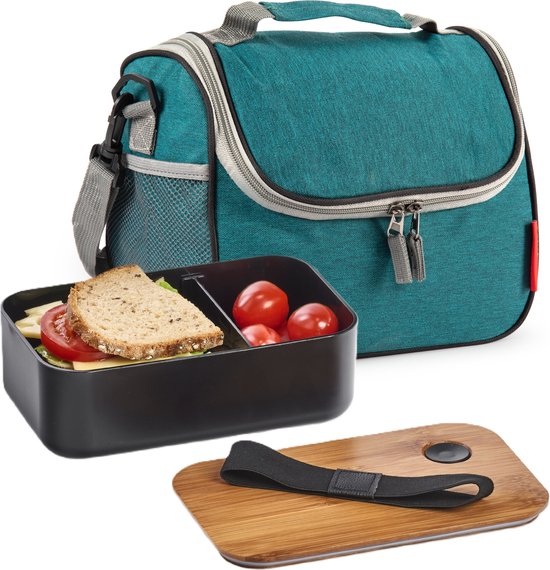 Plasticforte Koeltas/lunchtas Callela - groen - 6.5 liter - 17 x 26 x 20 cm - strand - lunchtas van PlasticForte — afbeelding 3