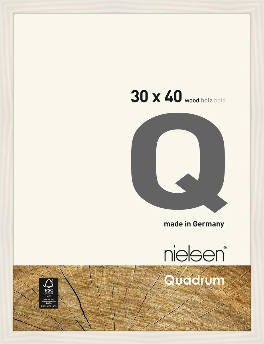 Nielsen Quadrum Houten Wissellijst White 30x40cm Wit