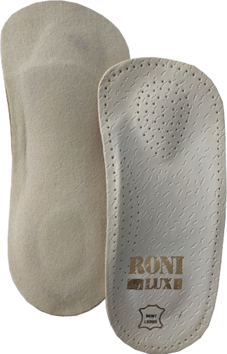Ronilux Riva Steunzool - 3/4 Inlegzool met Voetbed - Ondersteunt en ontlast de voet - Voorkomt vermoeide voeten - Maat 36