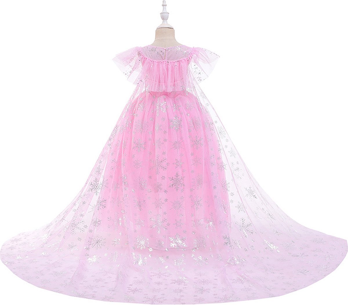 Joya Kids® Roze Prinses Jurk | Luxe Verkleedjurk | Prinsessenjurk Meisje | Verkleedkleren Meisje | Prinsessen Verkleedkleding | Carnavalskleding Kinderen | Roze | | Cadeau Meisje Sinterklaas — afbeelding 6