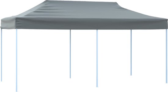 vidaXL - Partytent - pop-up - inklapbaar - met - zijwanden - 3x6 - m - antraciet