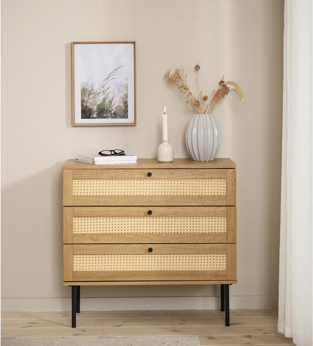 Nordic Home Meya ladekast - zwart