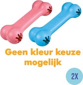 Combideal Kong - Puppy Goodie Bone Roze OF Blauw Assorti - 2 Stuks
