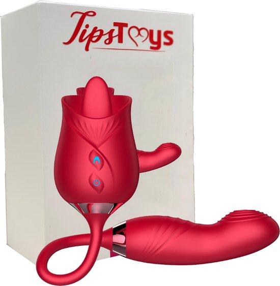 TipsToys Vibrateurs Langue Vibrante - Clitoris SexToys Femme Rouge | bol