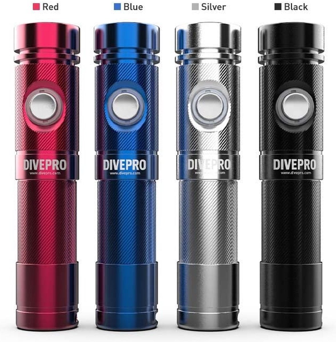 Divepro S10 Under Water Diving S10 1000 Lumens 6° Duiklamp Zilver 1000 Lumen