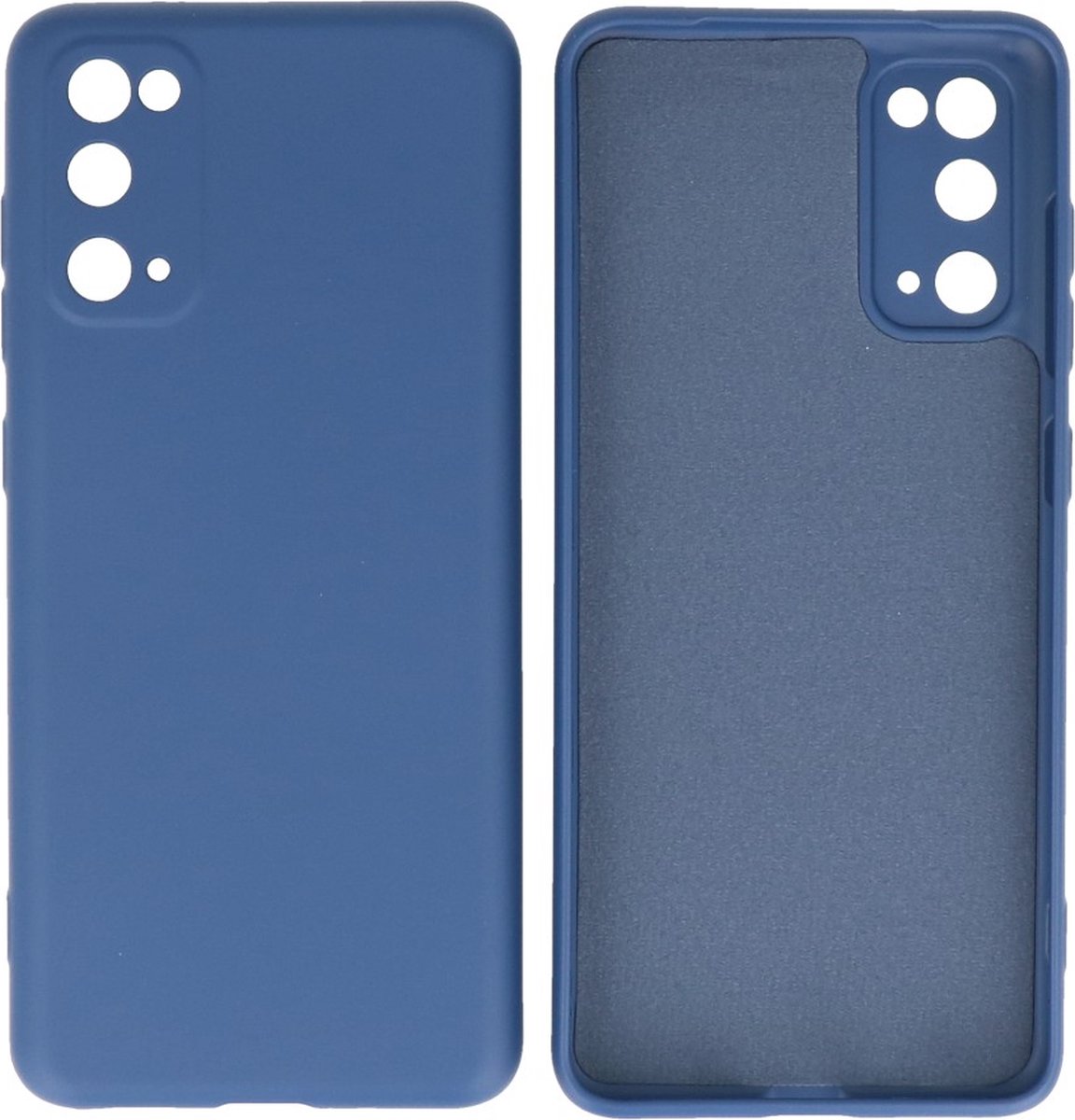 Hoesje Geschikt voor Samsung Galaxy S20 - Backcover Telefoonhoesje - Navy