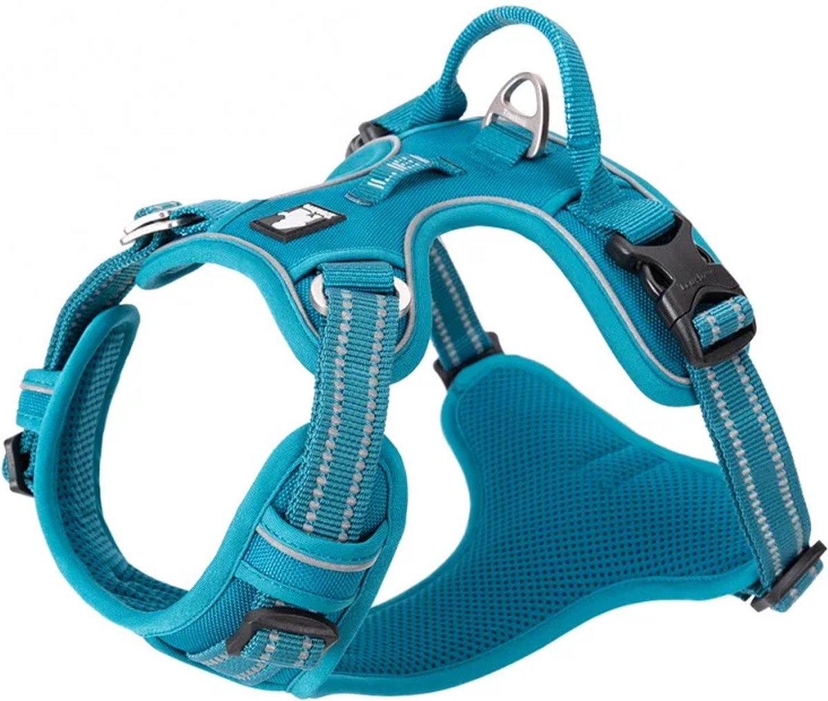 Truelove - Hondentuigje - Hondenharnas - Anti Trek Tuigje - Reflecterend Harnas - 69-81cm - Large - Blauw