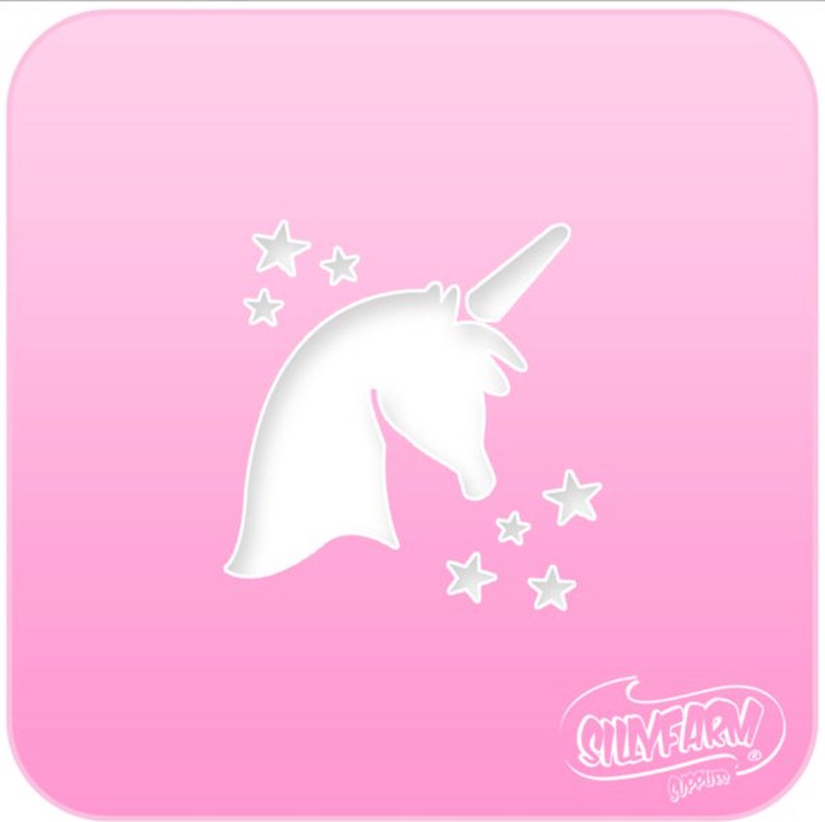 Schminksjabloon Sillyfarm Unicorn