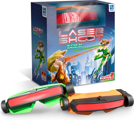 Megableu Laser Shoot - Spannend Actiespel voor Kinderen - Lasergame met Elektronische Bril - Vanaf 6 Jaar - Indoor & Outdoor