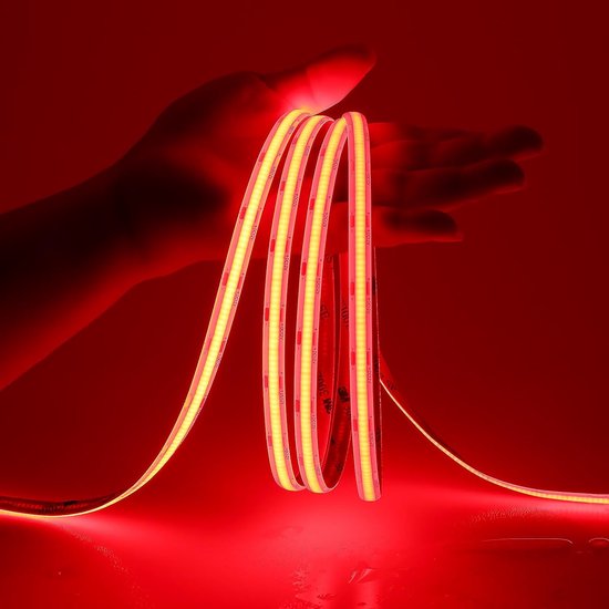 5m - LED strip -Lichtstrip met aansluiting- Directe 220V aansluiting - Dimbaar - Geen