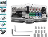 power distributieblok, auto-audio multifunctionele 4-weg midi (mini-anl) zekeringkasthouder, ondersteuning 12v-