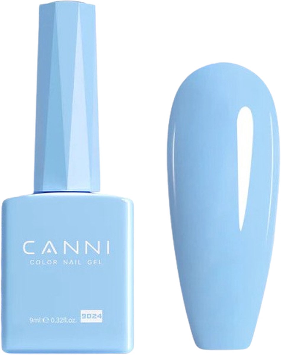 Canni UV Gellak Baby Blauw - 9 ml - Blauwe Gellak - Gellak Blauw - Gellak Baby Blue - Baby Blue Gellak - Gellak Kleuren - Canni Gellak - Gellak Nagellak