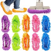 Stof Mop Pantoffels - Microvezel slippers voor het wassen van vloeren - 10 Stuks