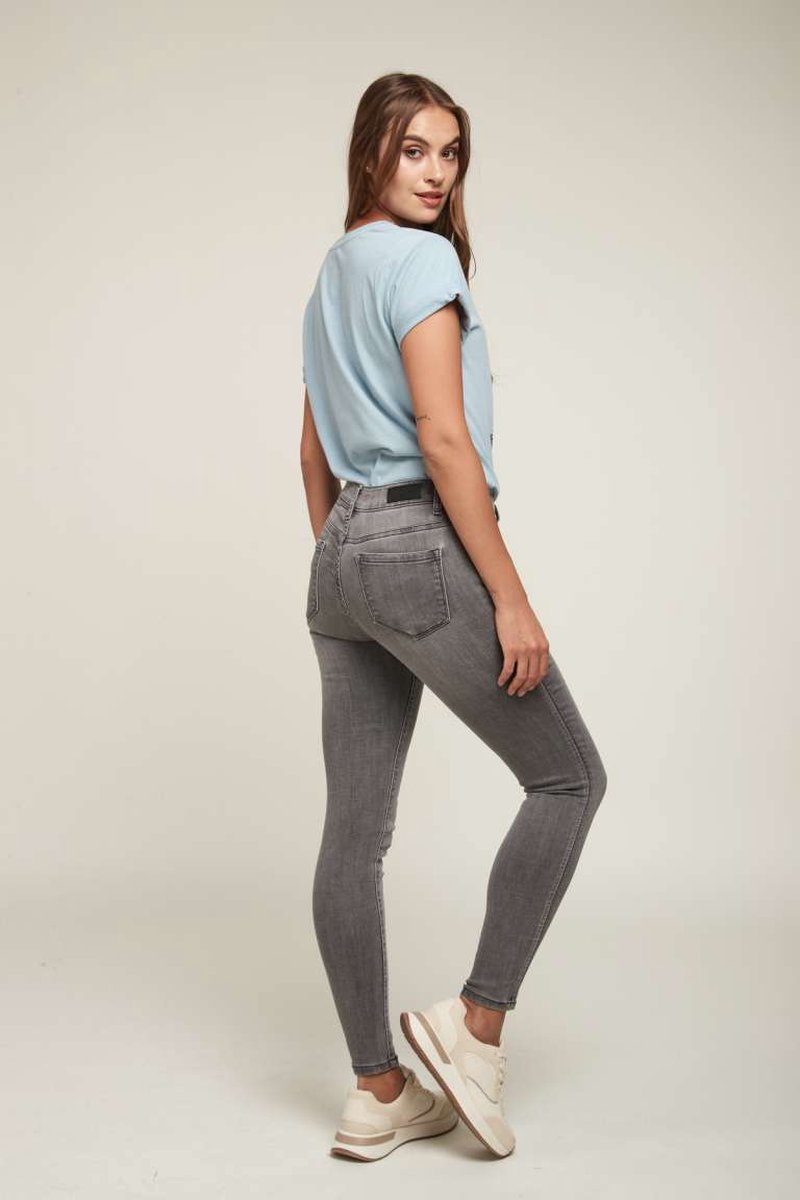 Broek Toxik3 normale taille slim fit jog grijs