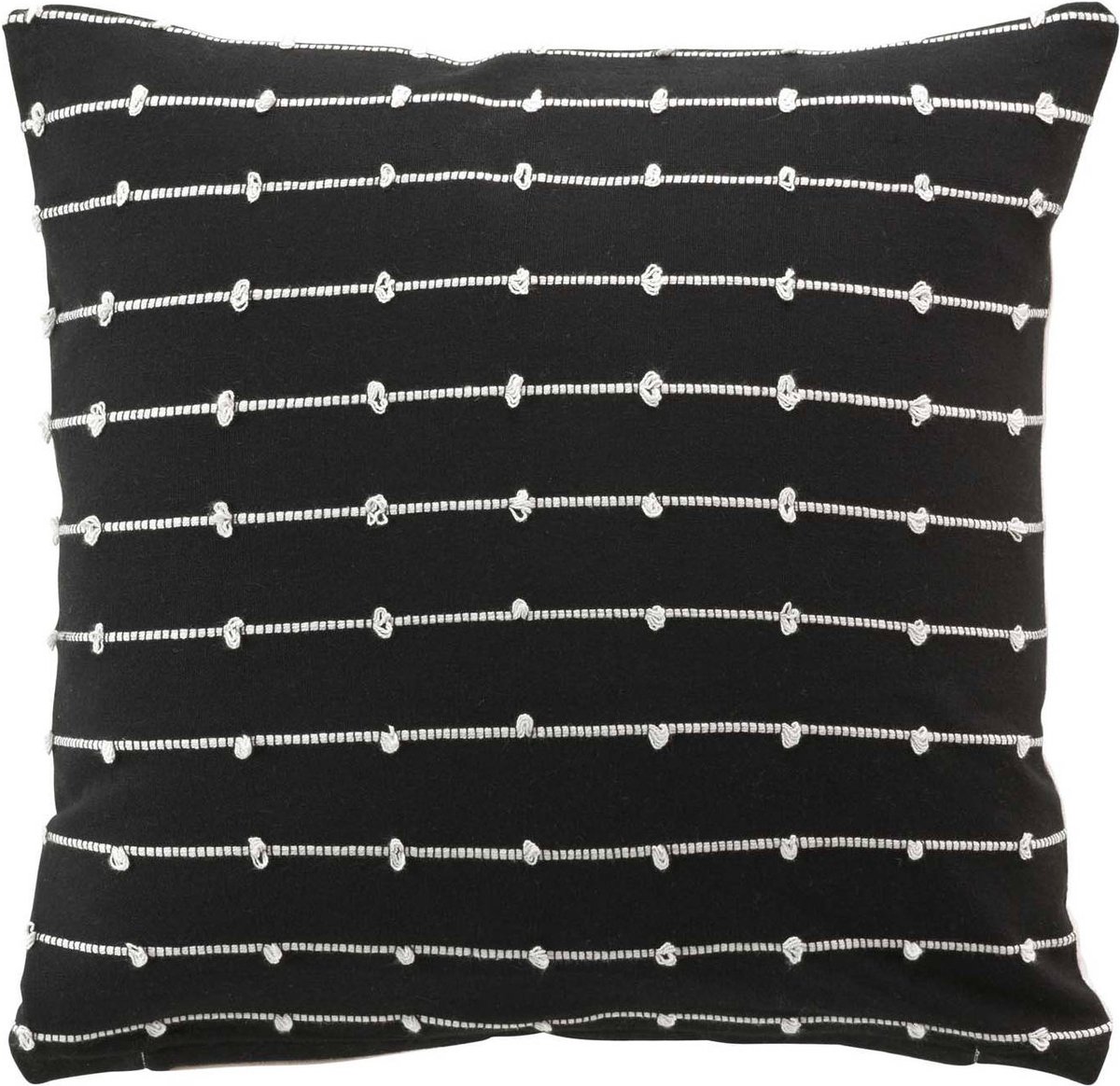 Decoratief kussen LINECHIC, gerecycled katoen, 45 x 45 cm