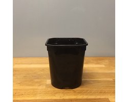 Kweekpot Zwart Vierkant/Rond 1 liter - 10,5cm (10 stuks)