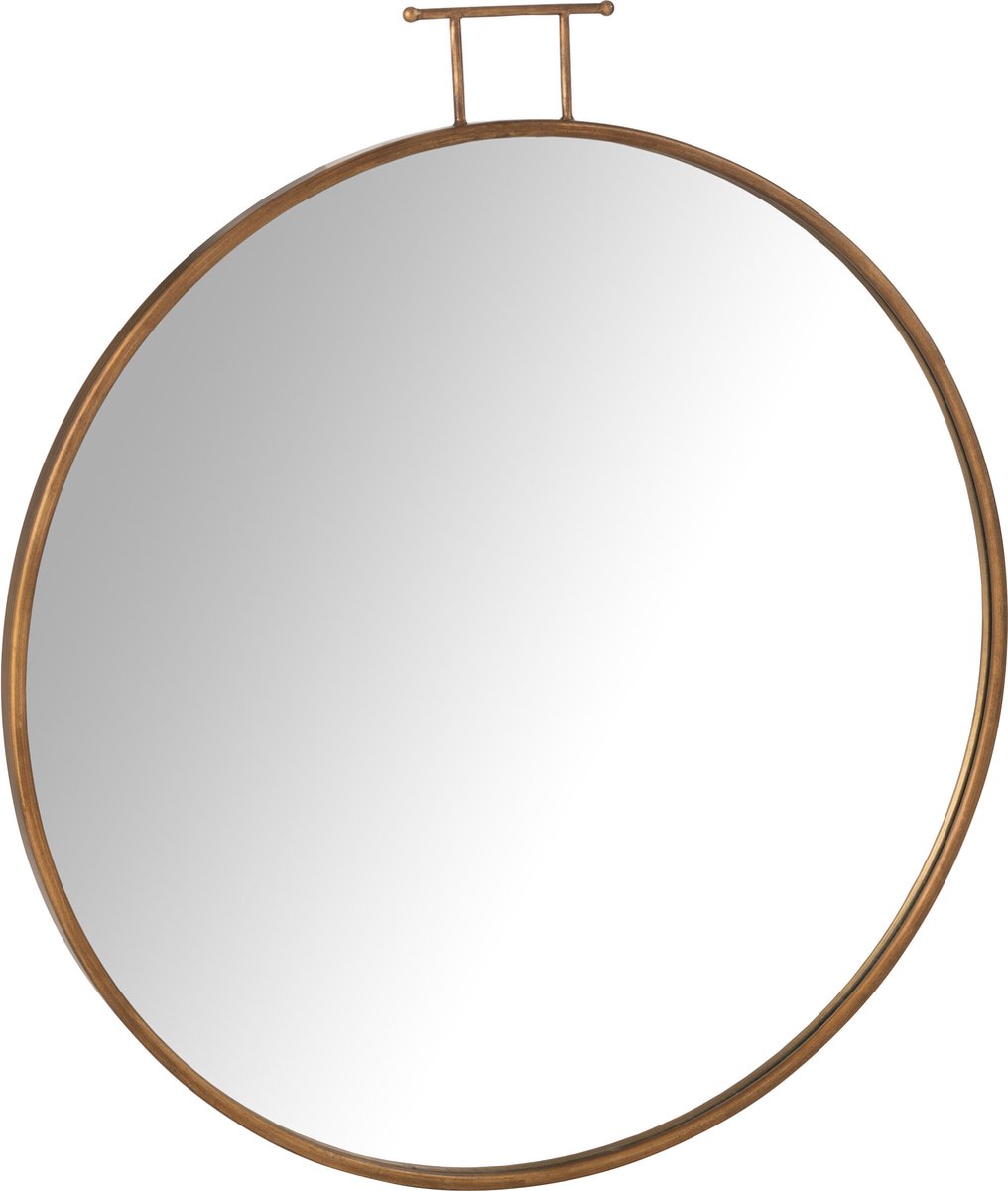 J-Line spiegel Anto - glas - goud - large - Ø 85 cm