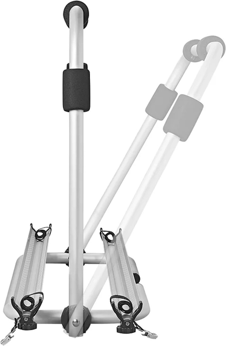 ProPlus Fietsendrager voor Caravan Dissel - 2 Fietsen - Draagvermogen 40 kg - Aluminium - Scharnierend - 126x70x32 cm - Zilver – foto 3
