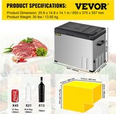 Bol.com Auto Koelkast - 30L - Mini Koelkast Vriezer - Draagbare Compressor Koeler - 12/24V DC - 110-240V ijskast aanbieding