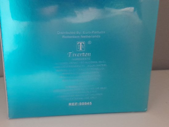 Tiverton Blue Pearl eau de parfum for women 100ml bol