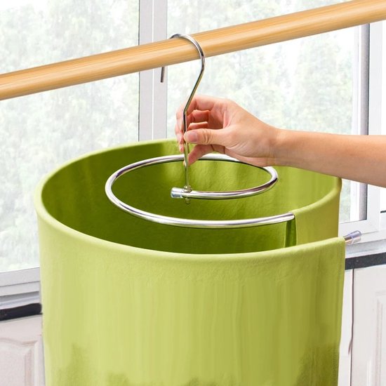 Jastown Opvouwbaar droogrek voor kleding met 5 gaten, kledingluchter binnen, ruimtebesparend en kastorganizer, opvouwbare draagbare reishangers voor outdoor campingreizen, hotel