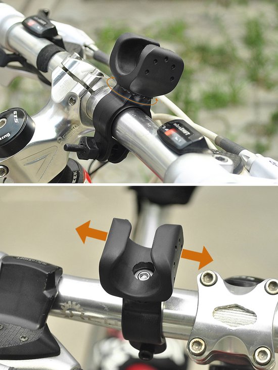 Stokhouder voor Drive Rollator, Walker, rolstoel - Universele krukken Stokbeugel Accessoires, 1,1" ID, 2 stuks - Geschikt voor fietszaklamphouder, Zaklamphouder voor op de fiets — afbeelding 5