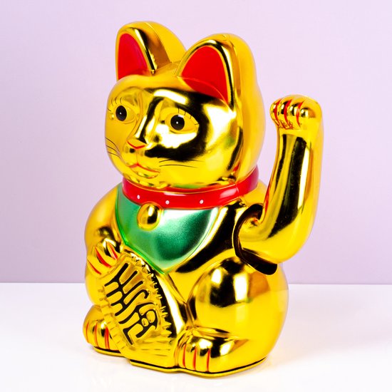 Waving Cat Lucky Cat Doré