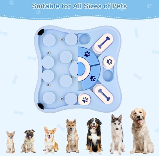 Slow Feeder Dog Puzzle Toys, interaktiver Futtersp ender für IQ-Training und men