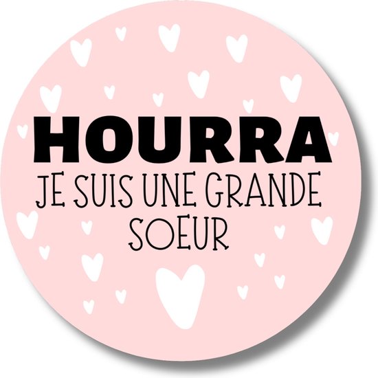 Tee-Shirt "Je Suis La Grande Soeur" - Vert Et Multicolore - Tailles 6 Mois à 20 Ans (XL) - Neuf Coton