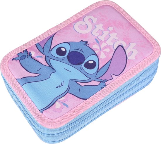 Trousse 2 Compartiments Teknik Pastel- Trousse Scolaire Grande Capacité